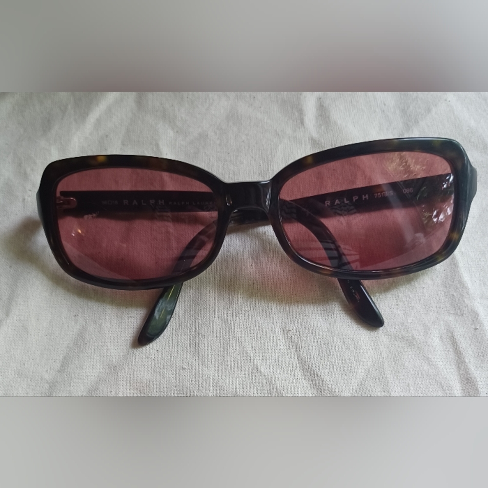 Ralph Lauren Tortoiseshell Small Sunglasses  Pink Lens 7518/S 086 56▪︎18 130